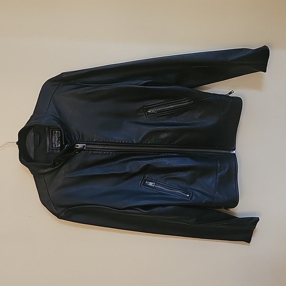 Levi Strauss black faux leather jacket women's size XXL - Picture 2 of 4